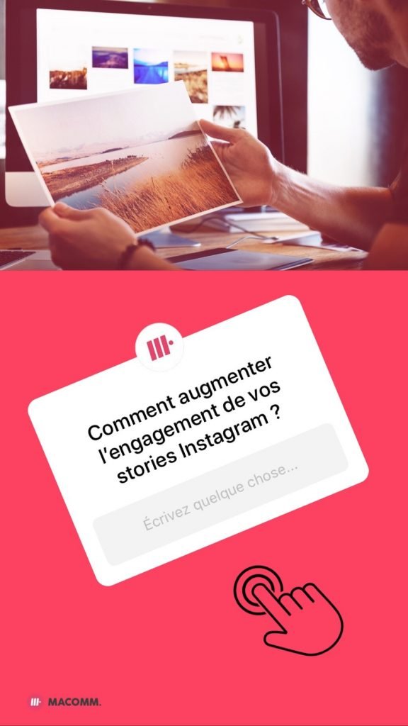 Sticker question story Instagram